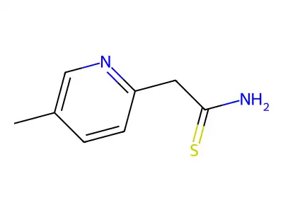 2-Pyridineacetamide, 5-methylthio- structure