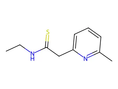 2-Pyridineacetamide, N-ethyl-6-methylthio- structure