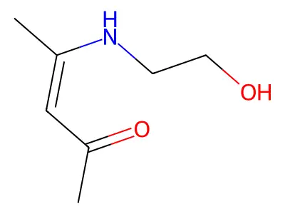 4-(2-Hydroxyethylamino)pent-3-en-2-one structure