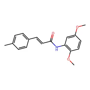 (E)-N-(2,5-dimethoxyphenyl)-3-(4-methylphenyl)prop-2-enamide structure