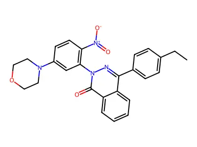 4-(4-Ethylphenyl)-2-(5-morpholin-4-yl-2-nitrophenyl)phthalazin-1-one structure
