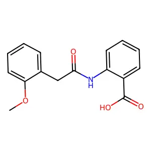 2-{[(2-Methoxyphenyl)acetyl]amino}benzoic acid structure
