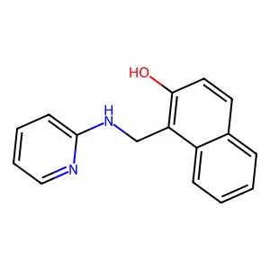 1-[(Pyridin-2-ylamino)methyl]naphthalen-2-ol structure