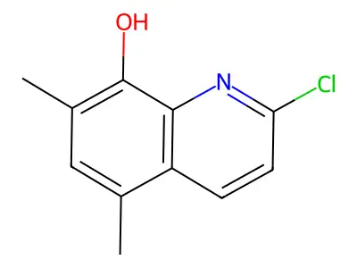 2-Chloro-5,7-dimethylquinolin-8-ol structure