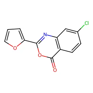 7-Chloro-2-(furan-2-yl)-3,1-benzoxazin-4-one structure