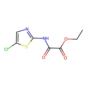 Ethyl 2-[(5-chloro-1,3-thiazol-2-yl)amino]-2-oxoacetate structure