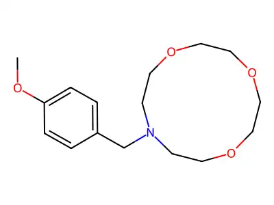 10-(4-Methoxybenzyl)-1,4,7-trioxa-10-azacyclododecane structure