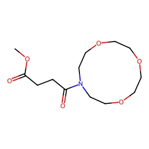 Methyl 4-oxo-4-(1,4,7-trioxa-10-azacyclododecan-10-yl)butanoate structure