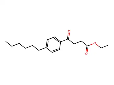 Ethyl 4-(4-hexylphenyl)-4-oxobutyrate structure