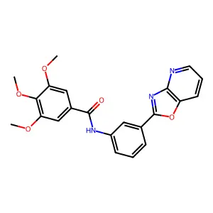 3,4,5-trimethoxy-N-(3-(oxazolo[4,5-b]pyridin-2-yl)phenyl)benzamide structure