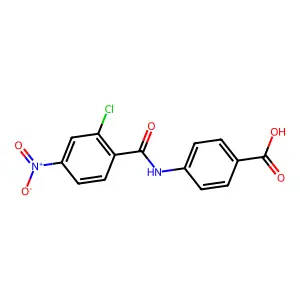 4-(2-Chloro-4-nitrobenzamido)benzoic acid structure