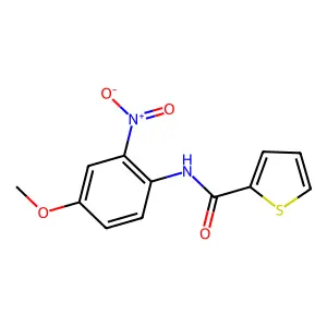 N-(4-methoxy-2-nitrophenyl)thiophene-2-carboxamide structure