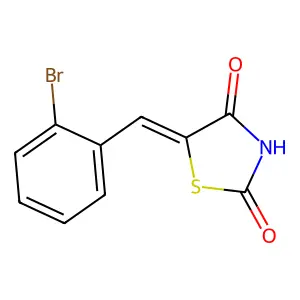 5-[(2-Bromophenyl)methylidene]-1,3-thiazolidine-2,4-dione structure