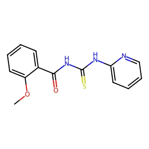 2-methoxy-N-(pyridin-2-ylcarbamothioyl)benzamide structure