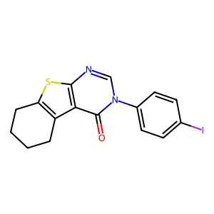 3-(4-Iodophenyl)-5,6,7,8-tetrahydro-[1]benzothiolo[2,3-d]pyrimidin-4-one structure