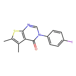 3-(4-Iodophenyl)-5,6-dimethylthieno[2,3-d]pyrimidin-4-one structure