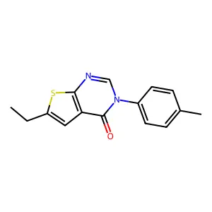 6-Ethyl-3-(4-methylphenyl)thieno[2,3-d]pyrimidin-4-one structure