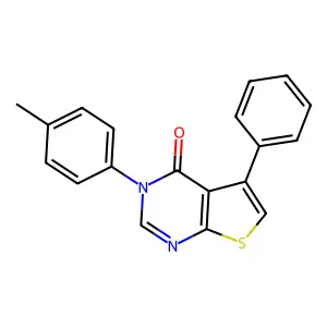 3-(4-Methylphenyl)-5-phenylthieno[2,3-d]pyrimidin-4-one structure
