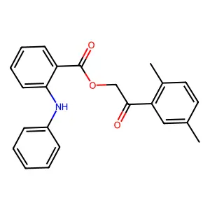 2-(2,5-Dimethylphenyl)-2-oxoethyl 2-(phenylamino)benzoate structure