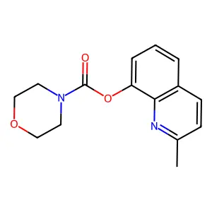 2-Methylquinolin-8-yl morpholine-4-carboxylate structure