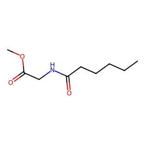 Methyl 2-(hexanoylamino)acetate structure