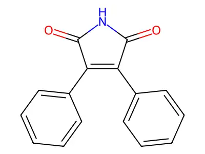 1H-Pyrrole-2,5-dione, 3,4-diphenyl- structure