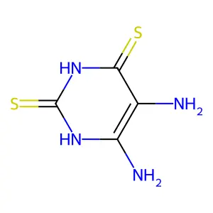 4,5-Diamino-2,6-dimercaptopyrimidine structure