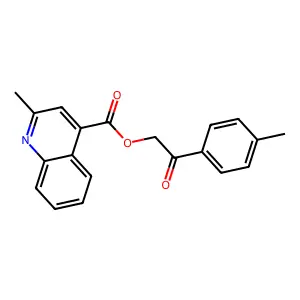 2-(4-Methylphenyl)-2-oxoethyl 2-methylquinoline-4-carboxylate structure