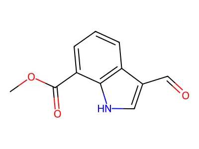 Methyl 3-formyl-1H-indole-7-carboxylate structure