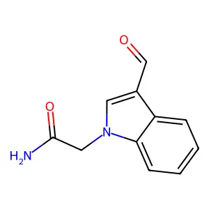 2-(3-formyl-1H-indol-1-yl)acetamide structure