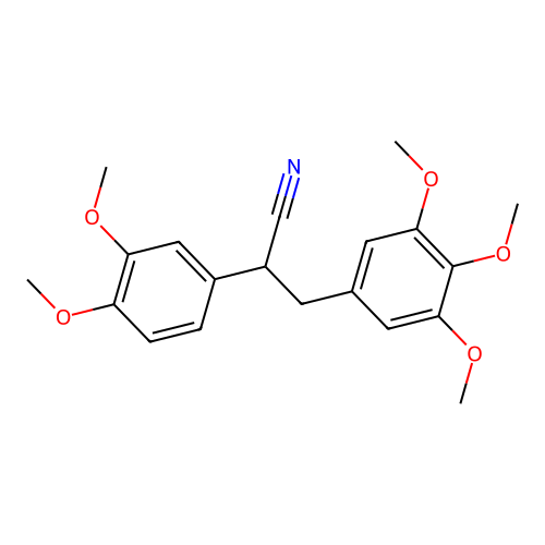2-(3,4-Dimethoxyphenyl)-3-(3,4,5-trimethoxyphenyl)propanenitrile structure