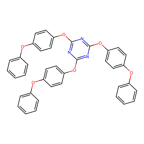 2,4,6-Tris(4-phenoxyphenoxy)-1,3,5-triazine structure