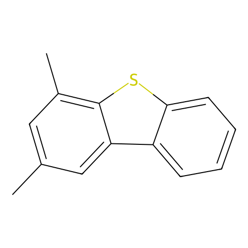 2,4-Dimethyldibenzothiophene structure