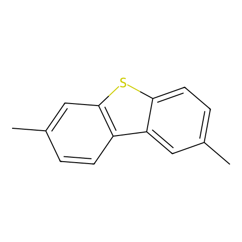 2,7-Dimethyldibenzothiophene structure
