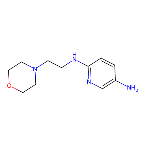 2-N-[2-(morpholin-4-yl)ethyl]pyridine-2,5-diamine structure