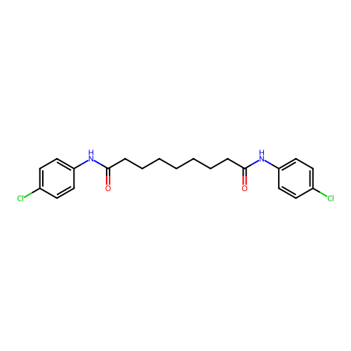 N,N'-bis(4-chlorophenyl)nonanediamide structure