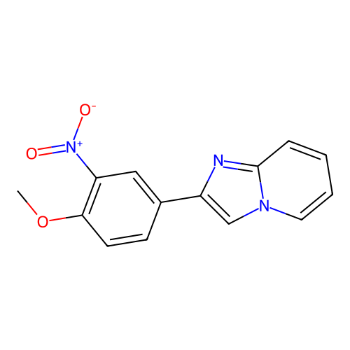 2-(4-Methoxy-3-nitrophenyl)imidazo[1,2-a]pyridine structure