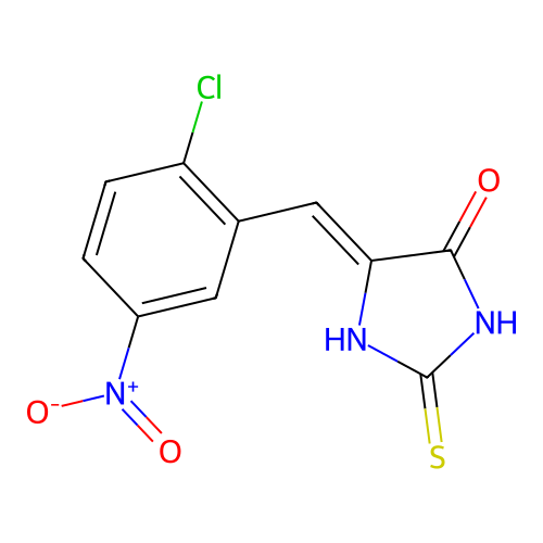 5-[(2-Chloro-5-nitrophenyl)methylidene]-2-sulfanylideneimidazolidin-4-one structure