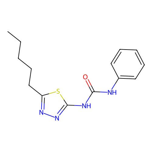 1-(5-Pentyl-1,3,4-thiadiazol-2-yl)-3-phenylurea structure