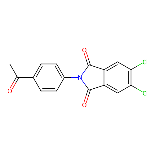 2-(4-Acetylphenyl)-5,6-dichloroisoindole-1,3-dione structure