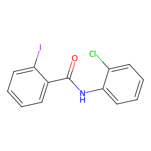 N-(2-chlorophenyl)-2-iodobenzamide structure