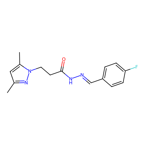 C15H17FN4O structure