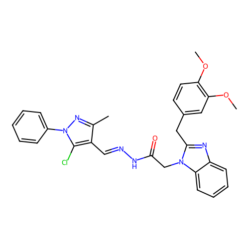 C29H27ClN6O3 structure