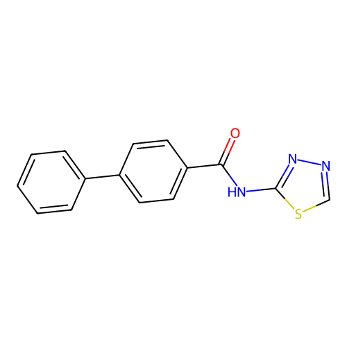 4-phenyl-N-(1,3,4-thiadiazol-2-yl)benzamide structure