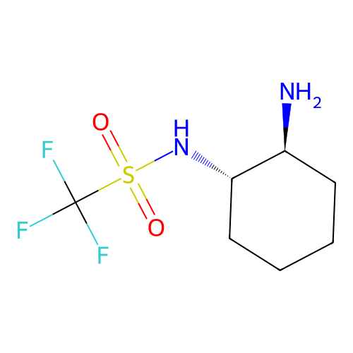 N-((1S,2S)-2-aminocyclohexyl)-1,1,1-trifluoromethanesulfonamide structure