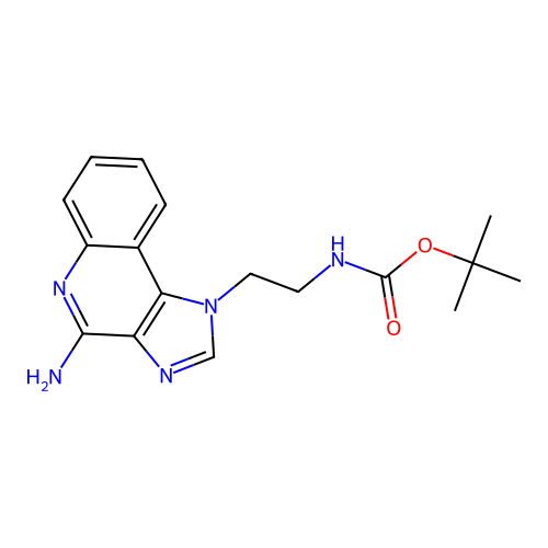 Tert-butyl N-[2-(4-amino-1H-imidazo[4,5-c]quinolin-1-yl)ethyl]carbamate structure