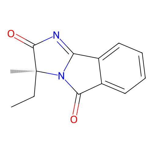 (S)-3-ethyl-3-methyl-2H-imidazo[2,1-a]isoindole-2,5(3H)-dione structure
