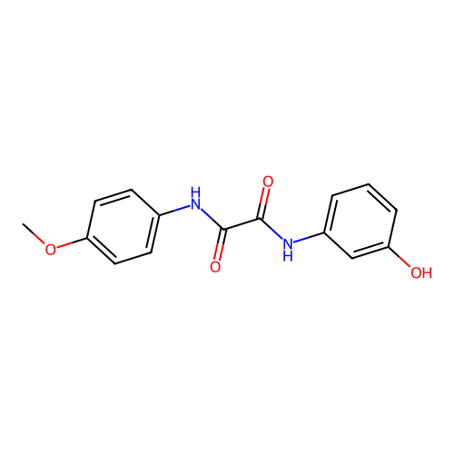 N1-(3-hydroxyphenyl)-N2-(4-methoxyphenyl)oxalamide structure