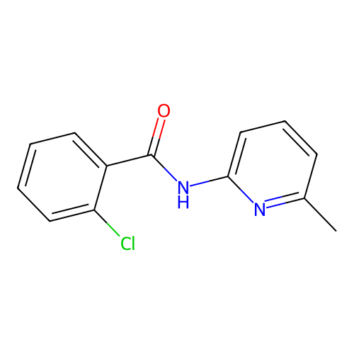 2-chloro-N-(6-methylpyridin-2-yl)benzamide structure