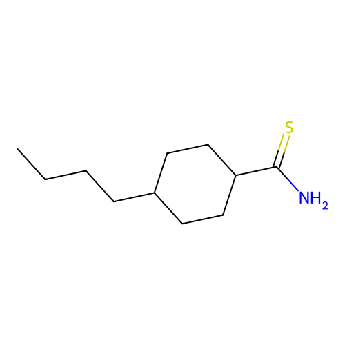 4-Butylcyclohexane-1-carbothioamide structure
